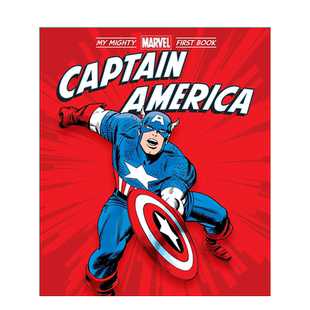 【现货】英文原版 【不平凡漫威读物】美国队长Captain America 纸板书绘本 Mighty Marve 3-6岁 进口儿童图书 善优童书