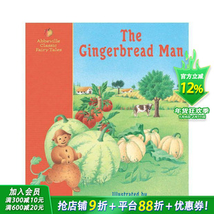 【预售】姜饼人 The Gingerbread Man 英文儿童插画故事绘本 进口童书