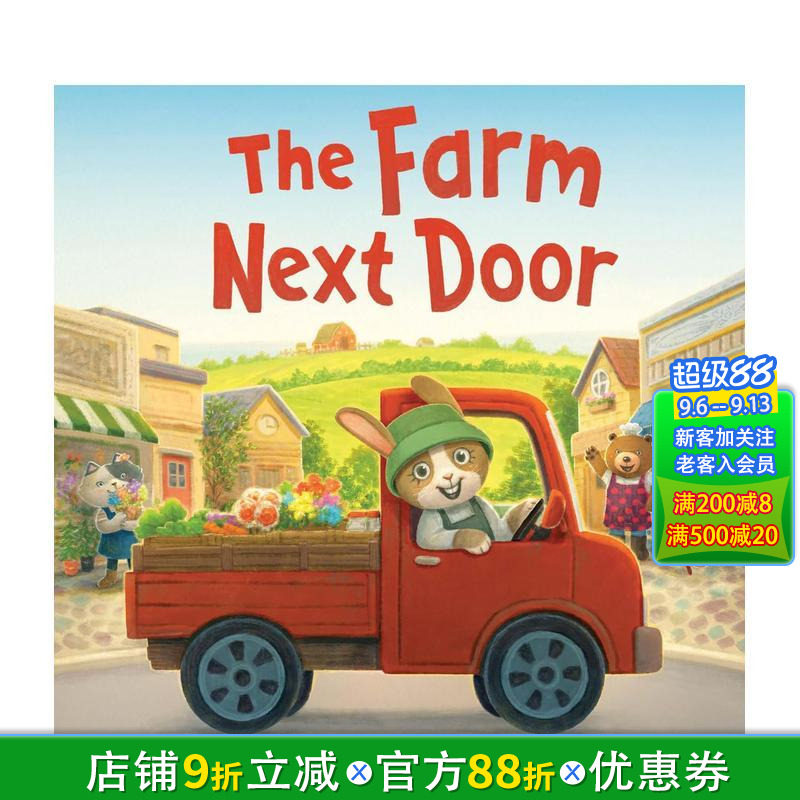 【预售】隔壁的农场 The Farm Next Door 英文儿童插画故事绘本 进口童书STEAM儿童图书