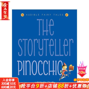 【预售】【故事大师有声读物】匹诺曹【The Storyteller】Pinocchio:Listen to the sound fairytales 英文儿童故事插图绘本进口书