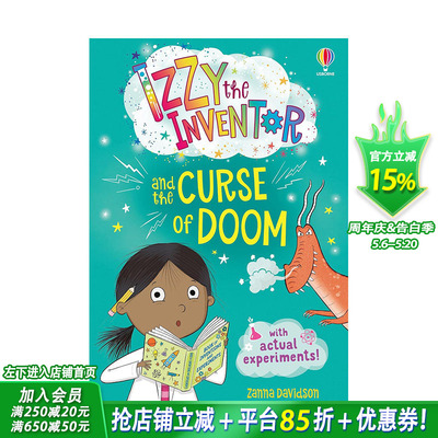 【预售】英文原版 发明家Izzy和末日诅咒 Izzy the Inventor and the Curse of Doom 英文儿童故事绘本 进口原版书籍 善优图书