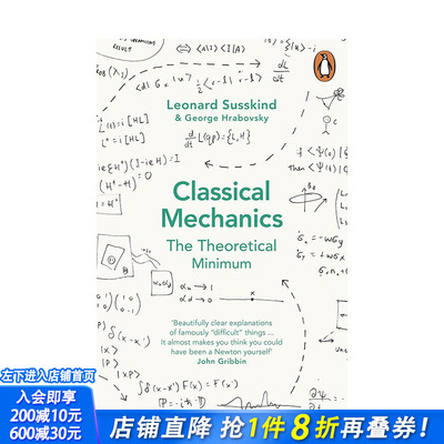 【预售】【简易理论】经典力学 【The Theoretical Minimum】Classical Mechanics 原版英文社会科学 正版进口书