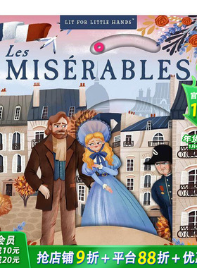 【预售】【小手翻翻】悲惨世界 经典读物机关书 【Lit for Little Hands】Les Misérables 英文儿童插画故事绘本 进口童书