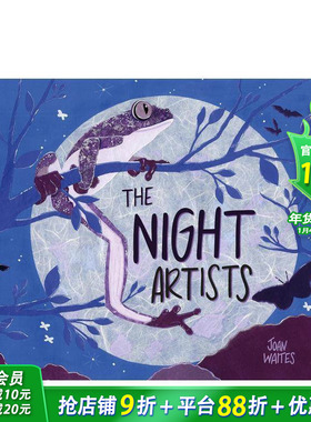 【预售】黑夜艺术家 The Night Artists 昆虫动物科普 英文儿童插画科普绘本 进口童书