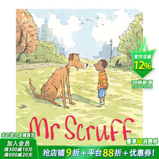 【现货】Mr Scruff 史考夫先生 男孩与狗狗的故事 英文原版儿童绘本 3-6岁