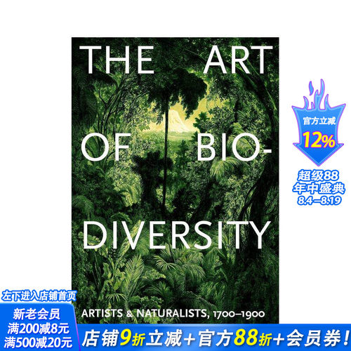 【预售】生物多样性艺术：艺术家与博物学家1700–1900 The Art of Biodiversity:Artists & Naturalists英文社会科学 正版进口书