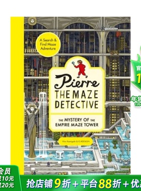 【预售】英文原版 迷宫侦探：帝国迷宫塔之谜（平装）Pierre the Maze Detectiv  英语儿童趣味互动绘本平装 6岁+ 进口图书