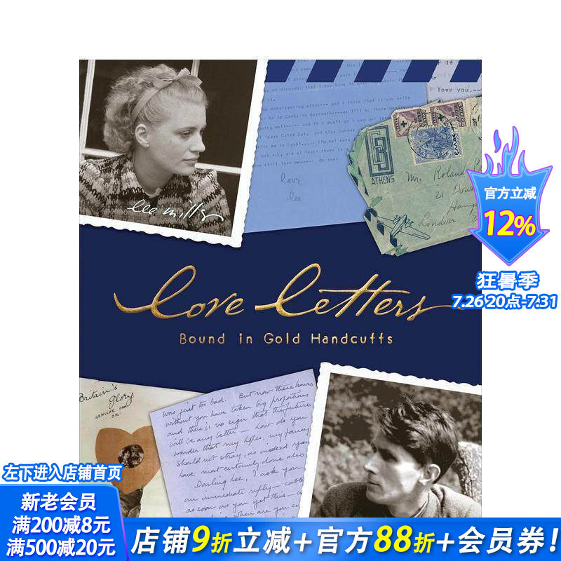 【预售】情书:金手铐装帧 Love Letters:Bound in Gold Handcuffs 原版英文摄影作品集纪实 正版进口书