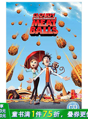 【现货】 Cloudy with a Chance of Meatballs，食破天惊 天降美食 英文儿童故事书 附CD适合6-12岁【善优童书】