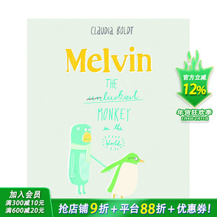 【现货】Melvin the Luckiest Monkey 梅尔文,幸运的猴子 英文原版绘本【善优童书】