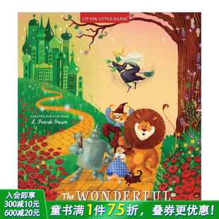 经典 for 预售 绿野仙踪 英文儿童插画故事绘本进口书 Wizard 读物机关书 小手翻翻 Hands：The Little Lit Wonderful