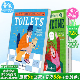 【现货多册选拍】古怪的历史：病态的医学史/厕所史/失败史 Wacky Histories:A Sick History of Medicine英文儿童趣味科普进口书