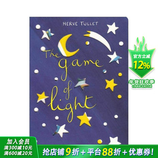 【现货】光的游戏【Hervé Tullet】The Game of Light 埃尔维杜莱 创意儿童艺术激发思维想象力 英文趣味互动英语早教绘本进口书