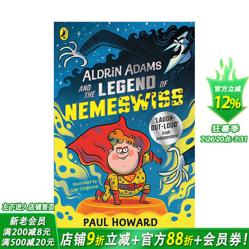 【现货】英文原版 奥尔德林·亚当斯与奈姆斯维斯传奇Adams and the Legend of Nemeswiss 10岁+儿童分*桥梁阅读英语故事进口图书