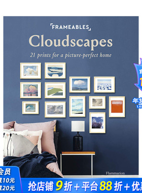 【现货】镜框:漫游云端：21张艺术海报【Frameables可撕下装裱】Cloudscape