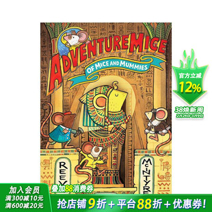 【预售】冒险萌鼠团：老鼠与木乃伊 Adventuremice: Of Mice and Mummies 英文儿童桥梁章节故事 英语拓展阅读进口书