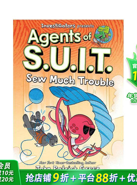 【预售】【调查员：西装特工】卷4：麻烦多多 Investigators: Agents of S.U.I.T. 英文儿童漫画故事 英语拓展阅读进口书