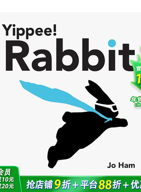 【预售】【英国插画师Jo Ham】好耶！兔子 【Jo Ham's Rabbit】Yippee! Rabbit 原版英文插画绘本 进口英语儿童故事书 善优图书