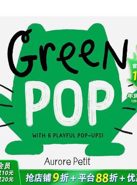 【预售】【色彩立体书】绿色 色彩趣味启蒙 【Color Pops】Green Pop 英文儿童趣味互动英语早教绘本进口书