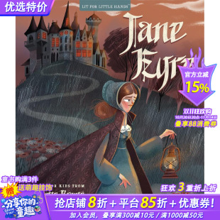 Hands 艺术插画 Jane Eyre 简爱 for 进口童书 6岁 照亮小朋友 Lit Little 互动绘本 世界儿童文学 纸板书 英文原版 预售