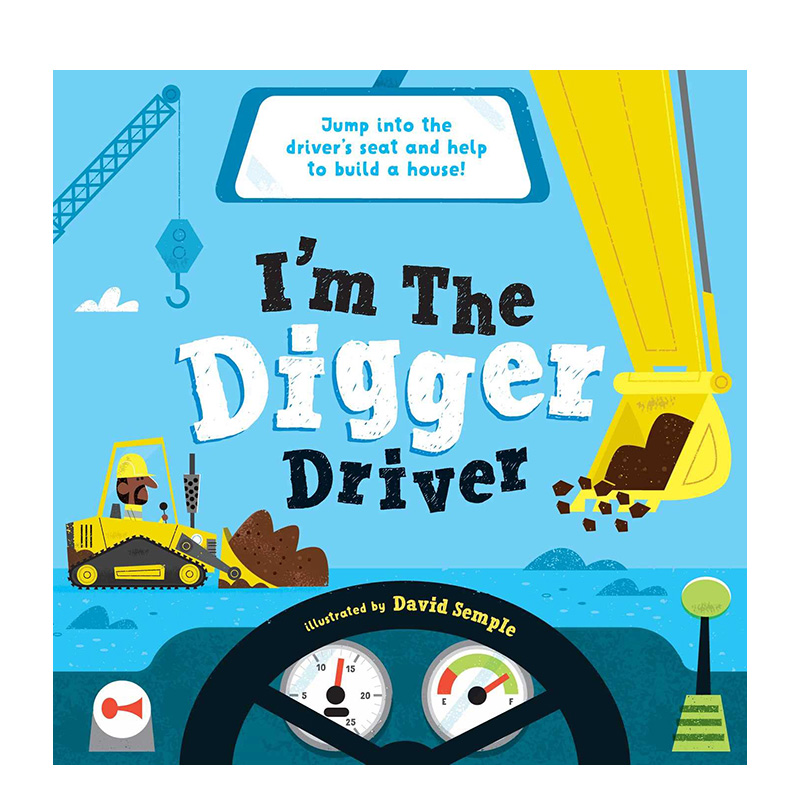 【预售】英文原版 我是挖掘机驾驶员 I’m the Digger Driver 儿童绘本 亲子英语 趣味互动 进口图书 3-6岁 善优童书