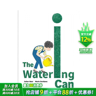 【现货】魔法浇水壶 The Watering Can 英文儿童插画故事绘本 进口童书 法国现象级跨界艺术组合打造 Marie Dorléans奇幻绘本