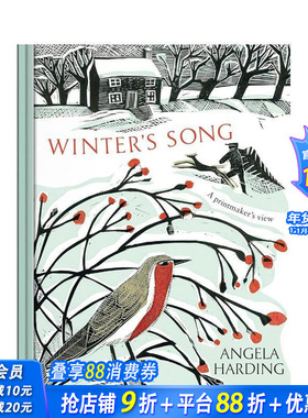 【预售】【Angela Harding季节版画四部曲】冬之歌谣 Winter's Song 原版英文艺术插画原画设定集 自然插画 便携开本 正版进口书