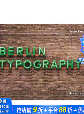 【预售】柏林字体排印学 Berlin Typography 平面设计字体设计作品集 英文原版进口图书画册