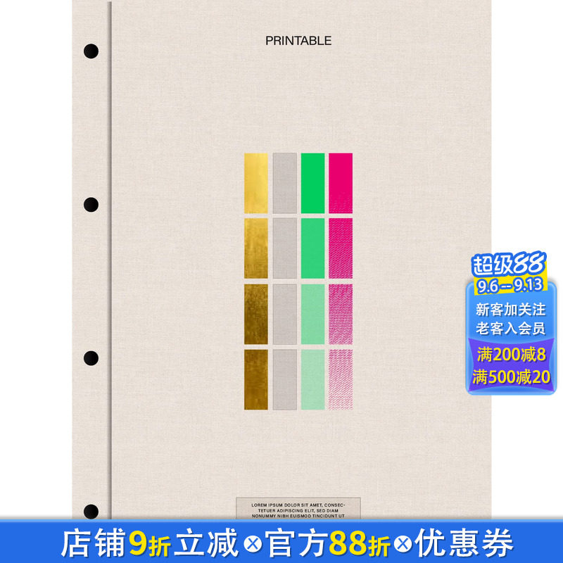 【现货】英文原版 可印刷:视觉设计中的印刷技术和效果 PRINTABLE 印刷版式色彩设计 正版进口图书画册 善优图书