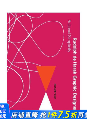 【现货】英文原版 美国设计师鲁道夫·德·哈拉克：理性的简约 Rudolph de Harak Graphic Designer 建筑室内设计 进口图书画册