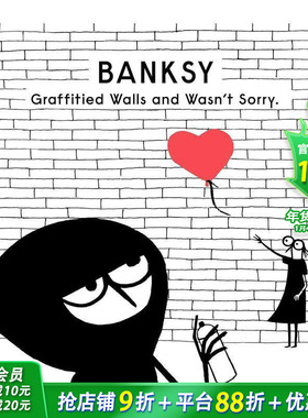 【预售】班克西在墙上涂鸦也不觉得抱歉Banksy Graffitied Walls【善优童书】