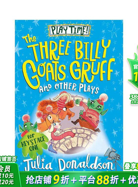 【预售】三只比利山羊嘎啦嘎啦及其他戏剧 咕噜牛作者趣味表演The Three Billy Goats Gruff and Other Plays英文儿童故事进口书