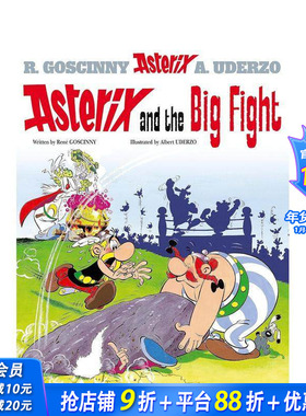 【现货】高卢英雄历险记 高卢英雄之大战罗马 Asterix 高卢英雄传 Neflix改编动画剧集 超燃英雄漫画 原版英文漫画书 正版进口书
