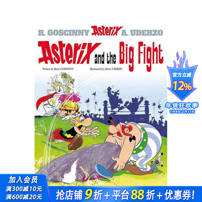 【现货】高卢英雄历险记 高卢英雄之大战罗马 Asterix 高卢英雄传 Neflix改编动画剧集 超燃英雄漫画 原版英文漫画书 正版进口书