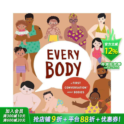 【预售】关于身体Every Body: A First Conversation About Bodies (First Conversations) 英文儿童绘本 进口书籍