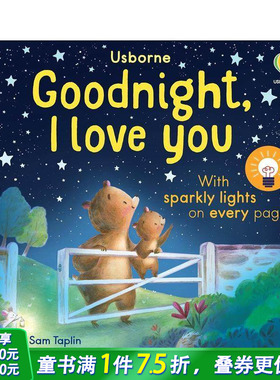 【预售】晚安，我爱你 【Twinkly Twinkly】Goodnight， I Love You 英文儿童趣味互动绘本 英语早教进口书