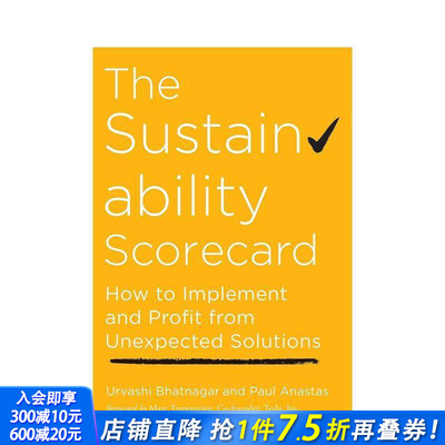 【预售】可持续发展记分卡 The Sustainability Scorecard 英文商业行销 正版进口书