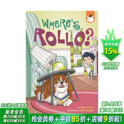 【预售】Where’S Rollo?罗洛在哪儿? 英文原版儿童故事阅读章节书【善优童书】