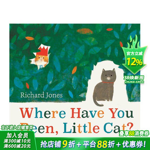【现货】【英国插画师Richard Jones】你去哪了 小猫？ Where Have You Been  Little Cat? 英文儿童插画故事科普绘本 进口童书