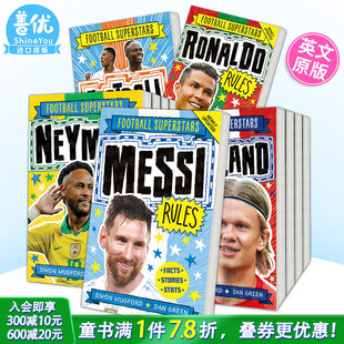 足球故事系列绘本Football 英文儿童进口书 足球明星特辑桥梁书 哈兰德 梅西 内马尔 选拍 C罗 Superstars 等足球名人 现货多款