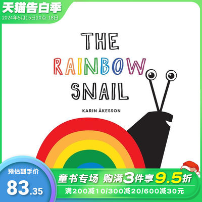 【预售】彩虹蜗牛 Rainbow Snail 原版英文儿童自然拼读 英语早教启蒙绘本 进口童书