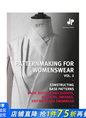 【现货】女装裁剪卷3：女装衣物 Patternmaking for Womenswear， V3 原版英文服装设计 正版进口书