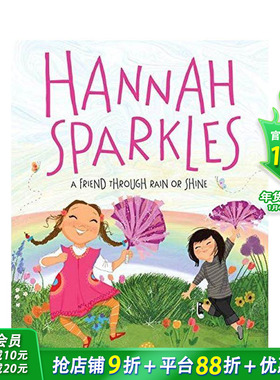 【现货】Hannah Sparkles: A Friend Through Rain or Shine 汉娜光芒四射:英文原版图书籍进口正版 Mellom 儿童故事启蒙
