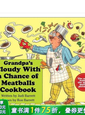 【现货】英文 外公的拿手菜：肉丸烹饪书Grandpa's Cloudy With a Chance of Meatballs Cookbook 英文儿童故事绘本 进口书
