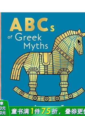 【预售】希腊神话字母书：从阿佛洛狄特到宙斯 【Mythical Alphabets】ABCs of Greek Myths 英文儿童趣味英语早教绘本 进口童书