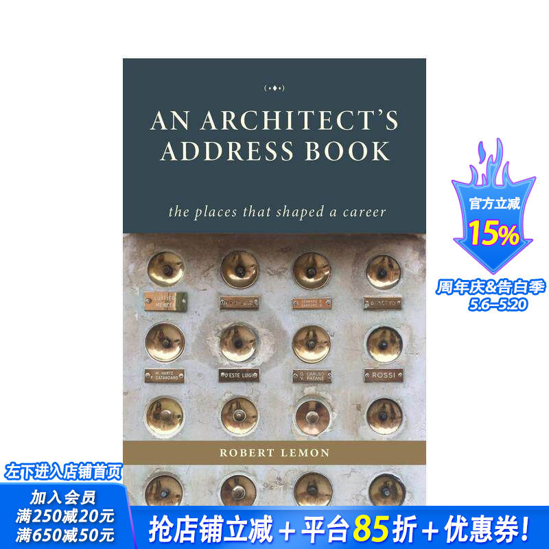 【预售】建筑师地址簿 An Architect's Address Book 原版英文建筑设计 正版进口书