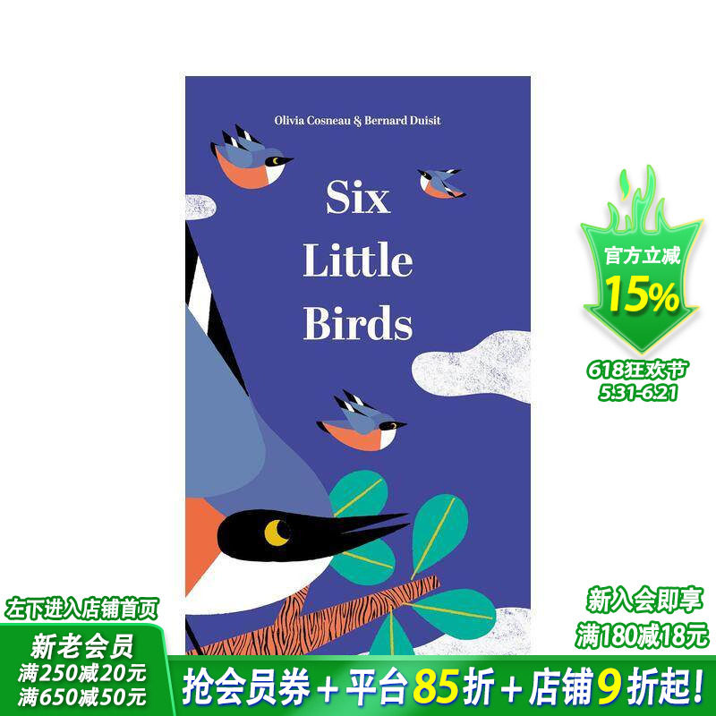 【预售】立体书 Six Little Birds 6只小鸟 Pop-up英文原版儿童图书【善优童书】