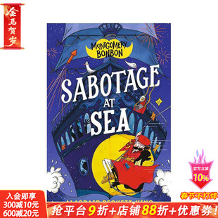 【现货】【大侦探波波】海上阴谋 【Montgomery Bonbon】Sabotage at Sea少年侦探小说故事书 英文英语拓展阅读 蓝思值700L+