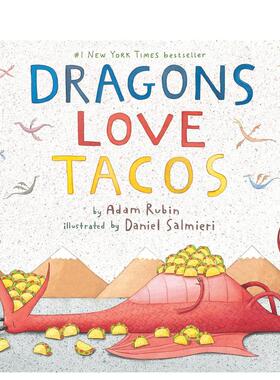 【预售】龙爱塔可 Dragons Love Tacos 英文儿童插画故事绘本 英语进口童书