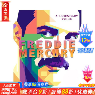 【预售】弗雷迪·墨丘里:传奇之声 Freddie Mercury :A Legendary Voice 原版英文音乐 正版进口书